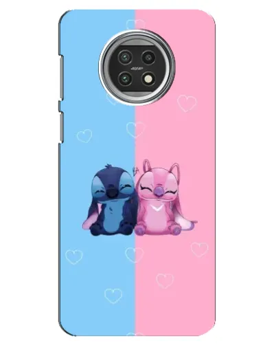 Чехол для Xiaomi Mi 10t Lite с картинкой «Stitch и Angel Love»