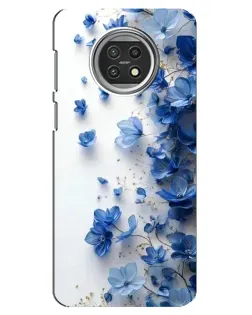 Чохол для Xiaomi Mi 10t Lite з картинкою «Блакитний квітковий каскад»