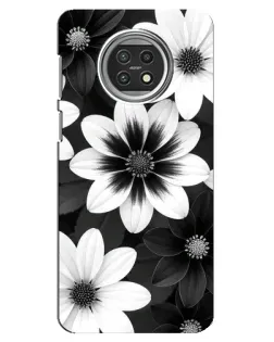 Чохол для Xiaomi Mi 10t Lite з картинкою «Монохромні айстри»