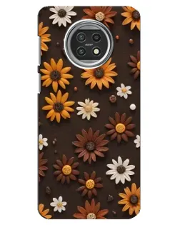 Чохол для Xiaomi Mi 10t Lite з картинкою «Візерунок з маленьких соняшників»