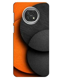 Чехол для Xiaomi Mi 10t Lite с картинкой «Геометрия оранжевых кругов»