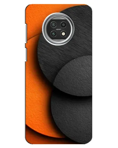 Чехол для Xiaomi Mi 10t Lite с картинкой «Геометрия оранжевых кругов»