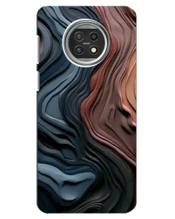Чехол для Xiaomi Mi 10t Lite с картинкой «Цветные волны каньона»