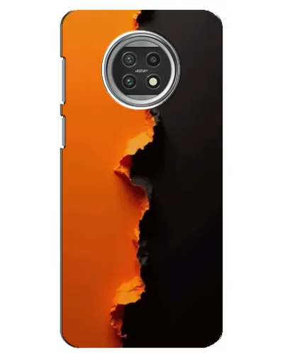Чехол для Xiaomi Mi 10t Lite с картинкой «Оранжевый разлом»