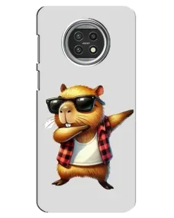Чехол для Xiaomi Mi 10t Lite с картинкой «Капибара рэпер даб»