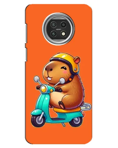 Чехол для Xiaomi Mi 10t Lite с картинкой «Капибара на скутере»