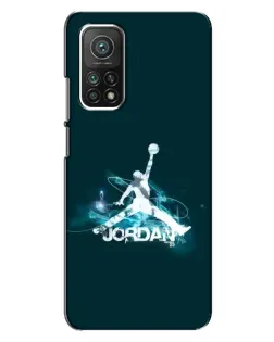 Чохол для Xiaomi Mi 10T Pro з картинкою «Jordan Blue Fire»