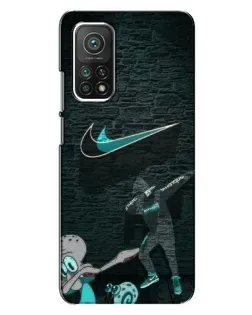 Чехол для Xiaomi Mi 10T Pro с картинкой «Спортивный арт Nike»