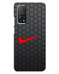 Чехол для Xiaomi Mi 10T Pro с картинкой «Nike — карбоновая сетка»
