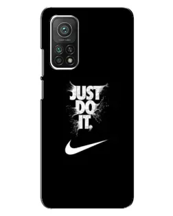 Чехол для Xiaomi Mi 10T Pro с картинкой «Текстовый принт Nike»