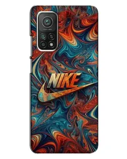Чехол для Xiaomi Mi 10T Pro с картинкой «Nike в абстракции»