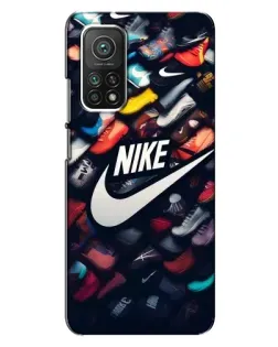 Чехол для Xiaomi Mi 10T Pro с картинкой «Коллекция кроссовок Nike»