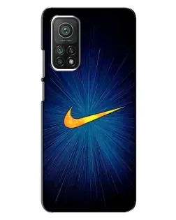 Чехол для Xiaomi Mi 10T Pro с картинкой «Синий пульс Nike»