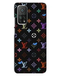 Чехол для Xiaomi Mi 10T Pro с картинкой «Цветная монограмма LV»