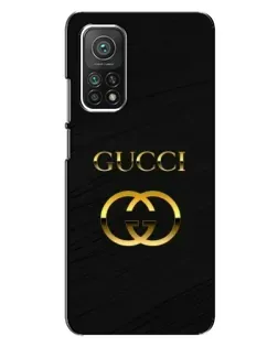 Чехол для Xiaomi Mi 10T Pro с картинкой «Золотой логотип Gucci»
