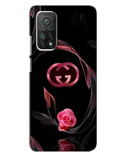 Чехол для Xiaomi Mi 10T Pro с картинкой «Gucci — неоновая роза»