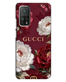 Чехол для Xiaomi Mi 10T Pro с картинкой «Gucci — бордовые розы» Чехол для Xiaomi Mi 10T Pro с картинкой «Gucci — бордовые розы»