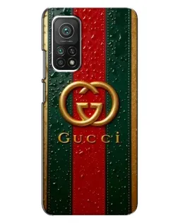Чехол для Xiaomi Mi 10T Pro с картинкой «Gucci — фирменная полоса и золото» Чехол для Xiaomi Mi 10T Pro с картинкой «Gucci — фирменная полоса и золото»