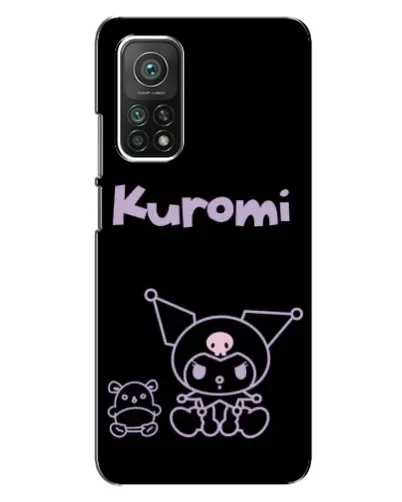 Чехол для Xiaomi Mi 10T Pro с картинкой «Kuromi — черный минимализм»
