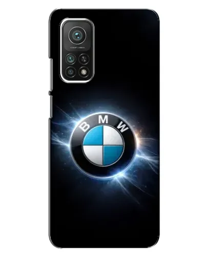 Чехол для Xiaomi Mi 10T Pro с картинкой «BMW — неоновое сияние»