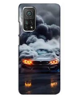 Чехол для Xiaomi Mi 10T Pro с картинкой «BMW в дыму»
