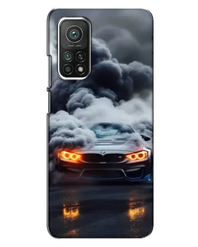 Чехол для Xiaomi Mi 10T Pro с картинкой «BMW в дыму»