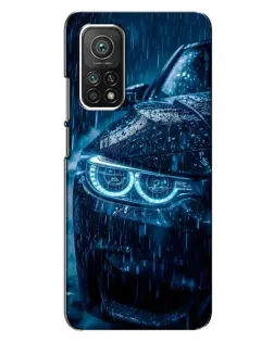 Чехол для Xiaomi Mi 10T Pro с картинкой «BMW под дождем»