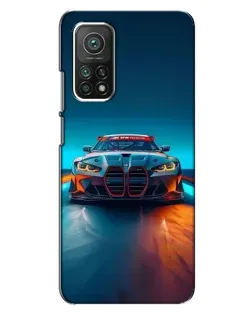 Чехол для Xiaomi Mi 10T Pro с картинкой «BMW — огни неона»