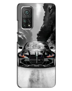 Чехол для Xiaomi Mi 10T Pro с картинкой «BMW — акварельный дрифт»