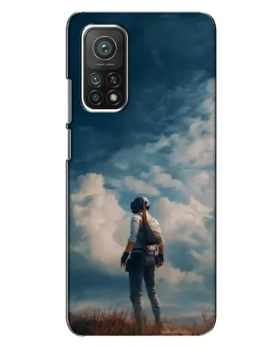 Чехол для Xiaomi Mi 10T Pro с картинкой «Герой PUBG на скале»