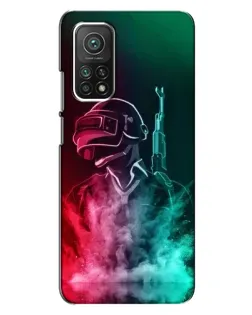 Чехол для Xiaomi Mi 10T Pro с картинкой «PUBG — огненный воин»