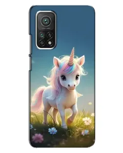 Чехол для Xiaomi Mi 10T Pro с картинкой «Единорог на поляне»