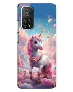 Чехол для Xiaomi Mi 10T Pro с картинкой «Единорог среди облаков»