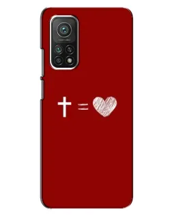 Чехол для Xiaomi Mi 10T Pro с картинкой «Уравнение любви»