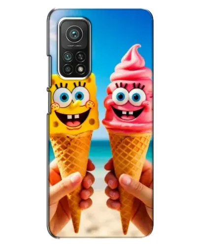 Чехол для Xiaomi Mi 10T Pro с картинкой «Спанч Боб мороженое» Чехол для Xiaomi Mi 10T Pro с картинкой «Спанч Боб мороженое»