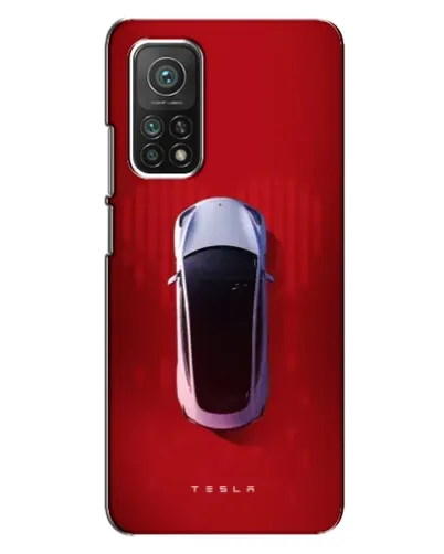 Чехол для Xiaomi Mi 10T Pro с картинкой «Tesla Top View»