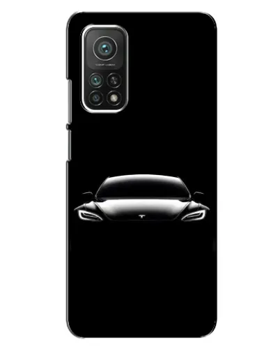 Чехол для Xiaomi Mi 10T Pro с картинкой «Фары Tesla Night»