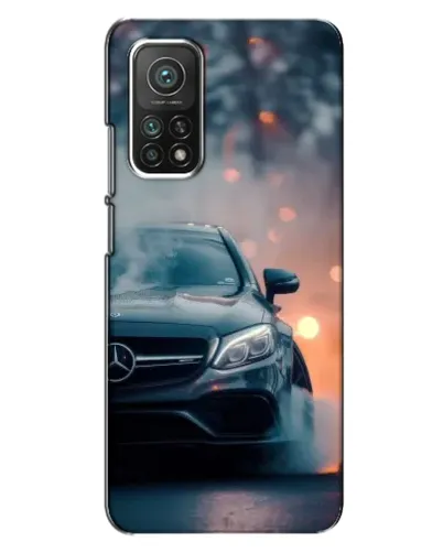 Чехол для Xiaomi Mi 10T Pro с картинкой «Mercedes — ночной город»