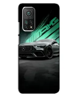Чехол для Xiaomi Mi 10T Pro с картинкой «Темный Mercedes AMG»