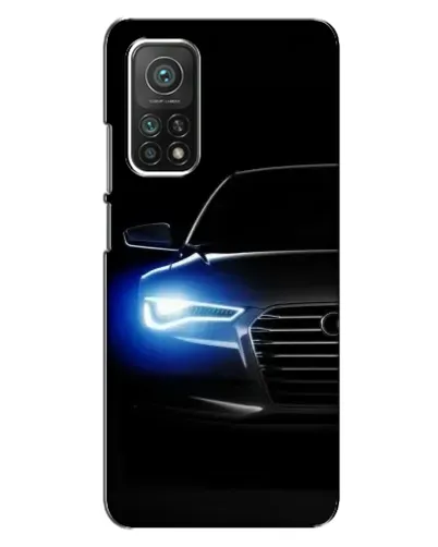 Чохол для Xiaomi Mi 10T Pro з картинкою «Неоновий погляд Audi»