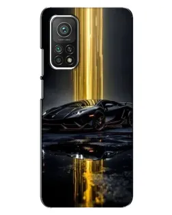 Чехол для Xiaomi Mi 10T Pro с картинкой «Ночной Lamborghini драйв»