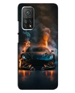 Чехол для Xiaomi Mi 10T Pro с картинкой «Lamborghini дымная эстетика»