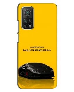 Чехол для Xiaomi Mi 10T Pro с картинкой «Lamborghini Huracan черный»