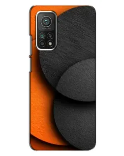 Чехол для Xiaomi Mi 10T Pro с картинкой «Геометрия оранжевых кругов»
