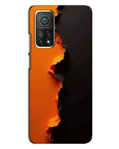 Чехол для Xiaomi Mi 10T Pro с картинкой «Оранжевый разлом» Чехол для Xiaomi Mi 10T Pro с картинкой «Оранжевый разлом»