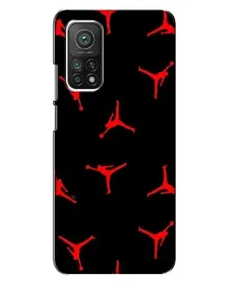 Чехол для Xiaomi Mi 10T с картинкой «Jordan Red Pattern»