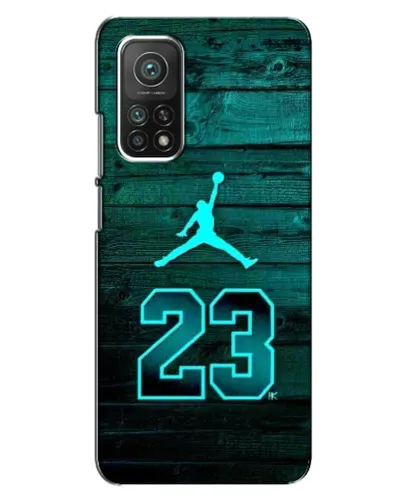 Чехол для Xiaomi Mi 10T с картинкой «Jordan Cyan 23»
