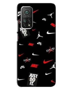 Чехол для Xiaomi Mi 10T с картинкой «Nike Mix Pattern»