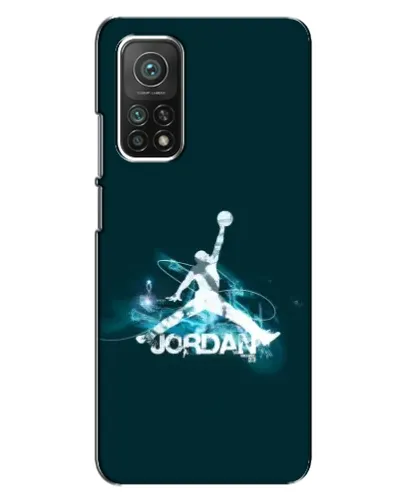Чехол для Xiaomi Mi 10T с картинкой «Jordan Blue Fire»