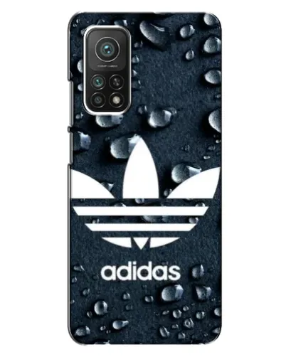 Чехол для Xiaomi Mi 10T с картинкой «Adidas Trefoil Blue»